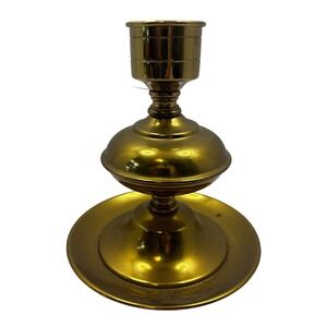 Vintage Brass Candlestick Holder Tiered Pedestal Taper Candle Stand 8.5 Inch